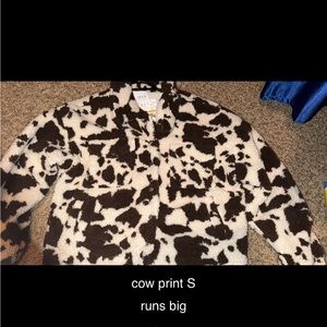 Cow print jacket